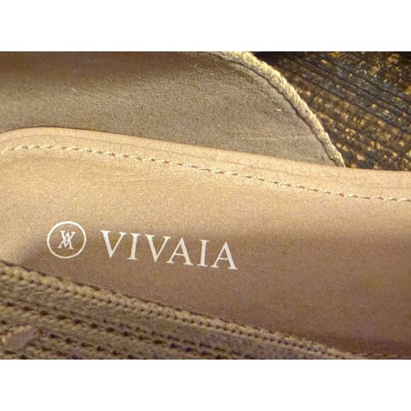 Vivaia Pointed-Toe Beige Knit Ballet Flats Comfortable Slip-On Lightweight Breat - Picture 3 of 10